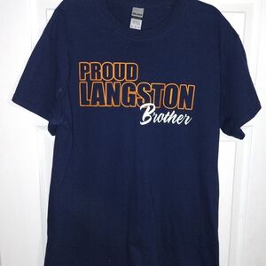 Gildan Navy Proud Langston Brother Men's M Tee